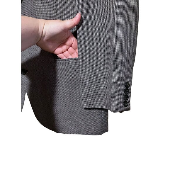 VTG Nino Cerruti Suit Pinhead Single Breasted Blazer 48 R Pleated Pants 38 x 39 - Picture 6 of 16